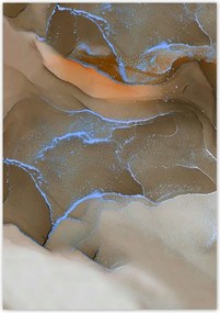 Poszterek 70x100 Márvány mozaik Bronz