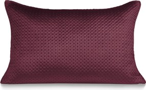 Dekoratív párnahuzat Maya 50x70 velúr steppelt bordó