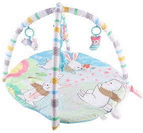 Játszószőnyeg játékhíddal, mozgó fülekkel