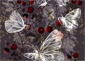Pillangók képe (üvegen) (70x50 cm)