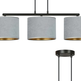 Emibig modern függeszték hilde fekete szürke emi1050/3