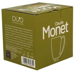 Porcelán bögre 360 ml dobozban Monet kertje Argenteuilban