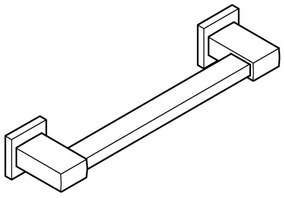 GROHE 410942430 - START CUBE fürdőkád kapaszkodó 354 mm fekete