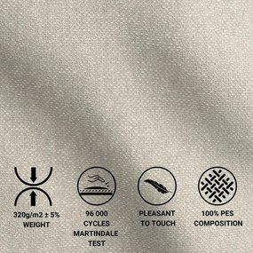 Bézs ágyneműtartós boxspring ágy 180x200 cm Blend – Maison de Rêve