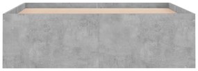 betonszürke ágykeret 120 x 200 cm