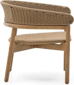 Natúr színű tömörfa kerti fotel Arinella – Kave Home