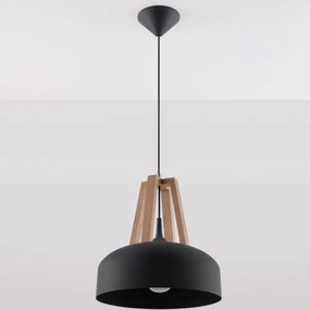 Sollux SL.0390 - Csillár zsinóron CASCO 1xE27/60W/230V átm. 30 cm