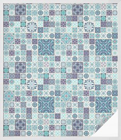 Ablakfólia Öntapadós Adatvédelem Virágos csempék 100x116