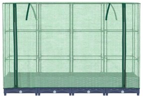 rattan megjelenésű magaságyás melegháztakaróval 160x40x123 cm