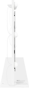 LED világítással ellátott tükör Fehér 100x55x18 cm