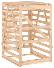 tömör fenyőfa szemeteskuka tároló 84x90x128,5 cm