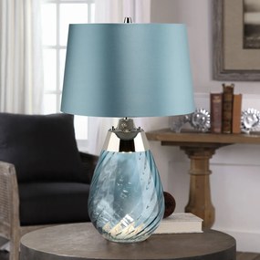 Elstead glamour modern asztali lámpa lena kacsa tojás kék elslena-tl-l-blue