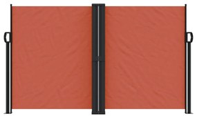 terrakotta behúzható oldalsó napellenző 140x1200 cm