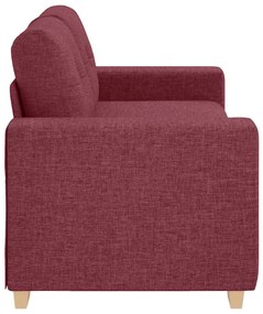 borvörös szövet loveseat kanapé 140 cm