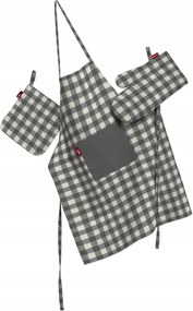 Dekoria Konyhai kötény,kesztyű és fogó szett fekete