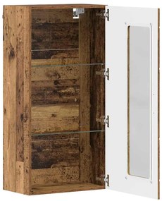Fali szekrény polcokkal Régi fa 55 x 29 x 100 cm Faanyag