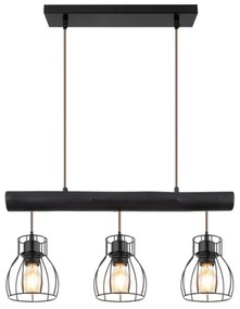 Globo 15326-3NB - Csillár zsinóron MINA 3xE27/60W/230V