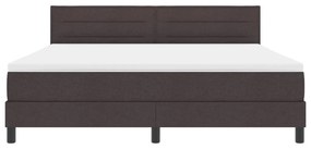 Boxspring Ágy Matraccal Sötétbarna 180x200 cm Szövet
