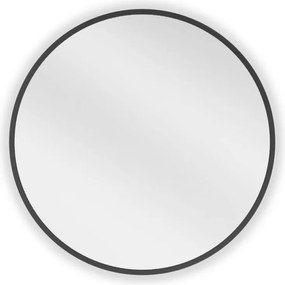 Mexen Loft kerek fürdőszobai tükör 35 cm fekete kerettel - 9850-035-035-000-70