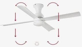 FARO 33756 - LED Mennyezeti ventilátor FRASER LED/16W/230V fehér á.120 cm + távirányítás