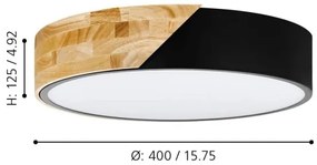 Eglo 99388 - Mennyezeti lámpa GRIMALDINO 2xE27/28W/230V