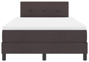 Boxspring Ágy Matraccal Sötétbarna 120x190 cm Szövet