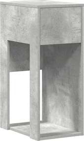vidaXL számítógépes toronyállvány fiókkal betonszürke 30x44x74cm beton