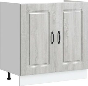 vidaXL Mosogató aljzat szekrény Kalmar szürke sonoma 80x46x81,5 cm