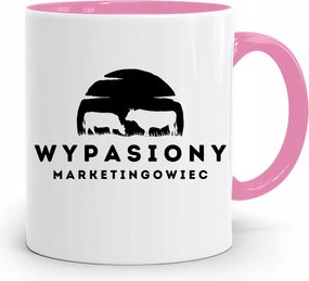 Marketingeseknek Marketing Bögre Rózsaszín Ajándék fényképes nyomtatással