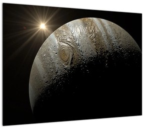 Egy bolygó képe az űrben (üvegen) (70x50 cm)