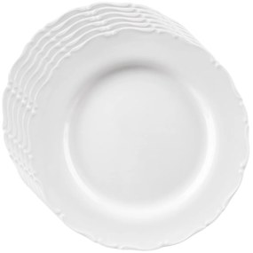 Orion Porcelán desszert tányér készlet Mona perem,19 cm