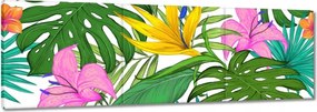 Vászonkép 120x40 Trópusi levelek Leaves