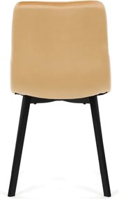 Étkezőszék, sárga, bársony szövet, DCL-973 YEL4