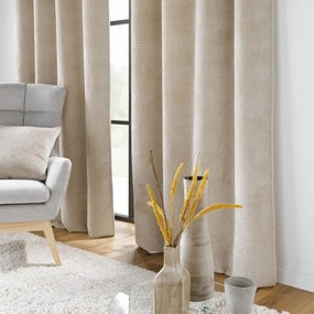 Bézs mikroflanel függöny 140x240 cm Flanela – douceur d'intérieur