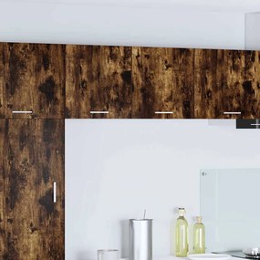 Függő szekrény Riga Füstölt tölgy és fehér 40 x 31 x 40 cm