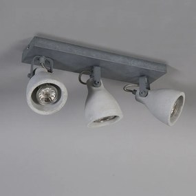 Ipari reflektor szürke beton 3-lámpás - Creto