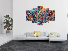 Kép - Színes graffiti (150x105 cm)