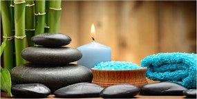 Fotó vászonkép edzett üveg Bambusz 140x70