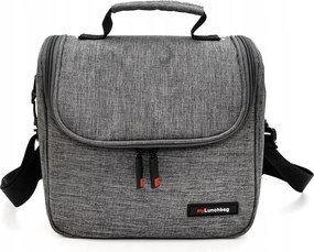 LunchBag termo uzsonnástáska szürke melanzs