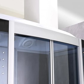 Emilia 135 Hidromasszázs Kádkabin elektonikával Black