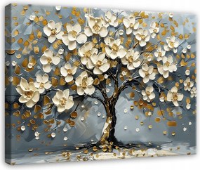 Vászonkép Az Élet Fája Virágok A Nappali Hálószobájába Vászon Falikép 40x30
