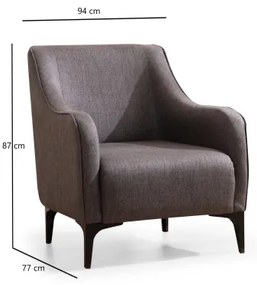 ROCO sötétszürke fotel