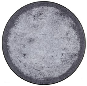 A szürke árnyalatai, kör alakú, beltéri szennyfogó szőnyeg