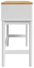 FLORO fehér tömör fenyőfa tálalóasztal 89,5 x 36,5 x 73 cm