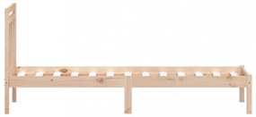 tömör fa ágykeret 75 x 190 cm (Small Single)