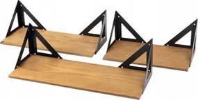 Polc Loft fenyő háromszintes szélesség 46/32/29 nappali előszoba szett