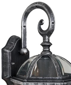 Klasszikus kültéri fali lámpa antik ezüst IP44 - Glasgow