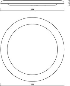 Ezüstszínű rozsdamentes acél tányér készlet 2 db-os ø 28 cm Roto – noo.ma