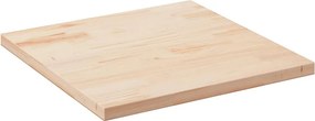vidaXL tömör fenyőfa négyszögű asztallap 90 x 90 x 2,5 cm