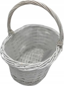 Fonott Kosár Fehér Fóliás Kosár Kompozíció Köszönetnyilvánítás ajándék